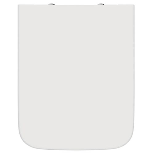 Immagine di Ideal Standard BLEND CUBE set sanitari a pavimento, vaso AquaBlade® senza brida, con sedile a chiusura rallentata, bidet monoforo con troppopieno, colore bianco finitura lucido T368801-T368901-T392701