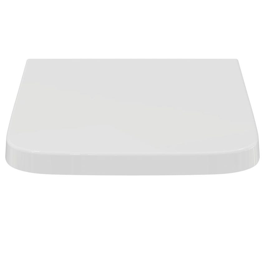 Immagine di Ideal Standard BLEND CUBE sedile slim per vaso Blend Cube, senza chiusura rallentata, colore bianco finitura lucido T392601