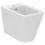 Immagine di Ideal Standard BLEND CUBE set sanitari a pavimento, vaso AquaBlade® senza brida, con sedile a chiusura rallentata, bidet monoforo con troppopieno, colore bianco finitura lucido T368801-T368901-T392701