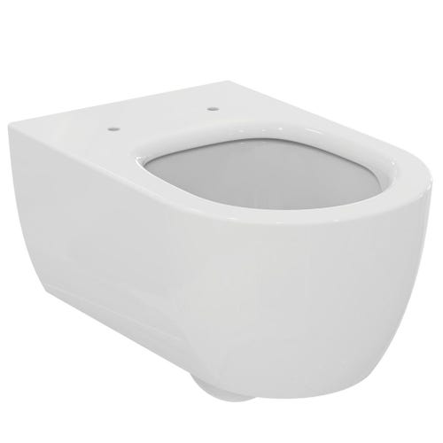 Immagine di Ideal Standard BLEND CURVE vaso sospeso AquaBlade®, senza brida e senza sedile, colore bianco finitura lucido T374901