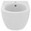 Immagine di Ideal Standard BLEND CURVE bidet sospeso monoforo, con troppopieno, colore bianco finitura lucido T375001