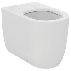Immagine di Ideal Standard BLEND CURVE vaso a terra AquaBlade® universale, a filo parete, senza brida e senza sedile, colore bianco finitura lucido T375101