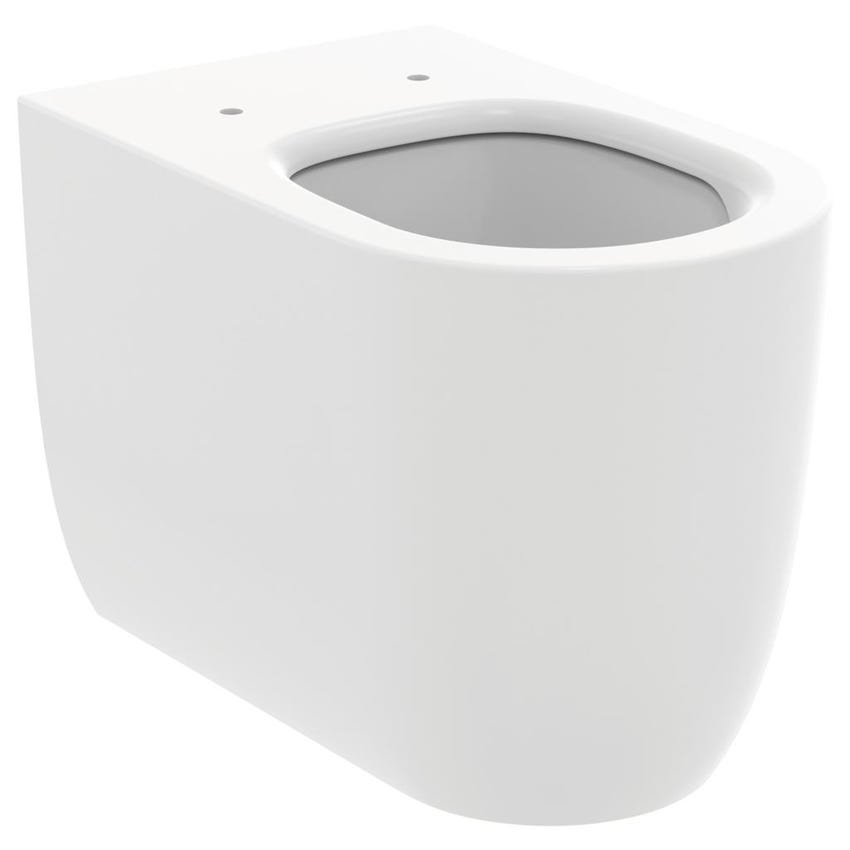 Immagine di Ideal Standard BLEND CURVE vaso a terra AquaBlade® universale, a filo parete, senza brida e senza sedile, colore bianco seta finitura opaco T3751V1