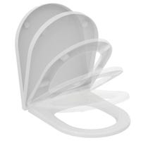Immagine di Ideal Standard BLEND CURVE sedile slim per vaso Blend Curve, a chiusura rallentata e sgancio rapido, colore bianco finitura lucido T376001