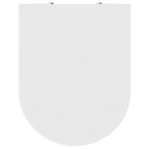 Immagine di Ideal Standard BLEND CURVE sedile slim per vaso Blend Curve, senza chiusura rallentata e sgancio rapido, colore bianco seta finitura opaco T3761V1