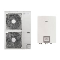 Immagine di Bosch Compress 3000 AWS 11t - BS Pompa di calore aria/acqua reversibile splittata trifase ODU Split 11t e unità interna murale ibrida AWBS 8-15 con valvola 3 vie 7735252175