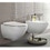 Immagine di Geberit ACANTO set sanitari sospesi, vaso con sedile a chiusura ammortizzata, bidet monoforo, colore bianco finitura lucido 500.606.01.2-500.601.01.2