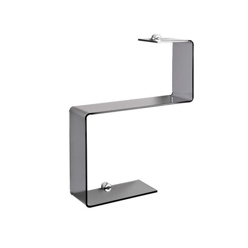 Immagine di Inda AVENUE mensola a "S", finitura cromo/smoke A5783ADL