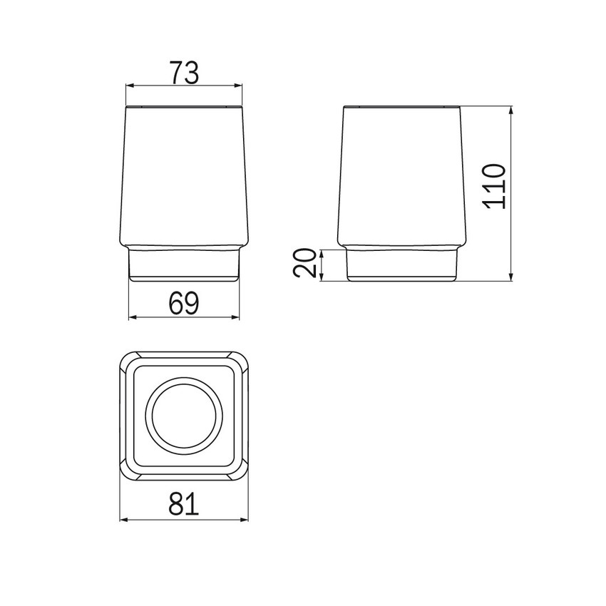 Immagine di Inda DIVO  bicchiere in vetro extrachiaro, finitura trasparente R1510B001