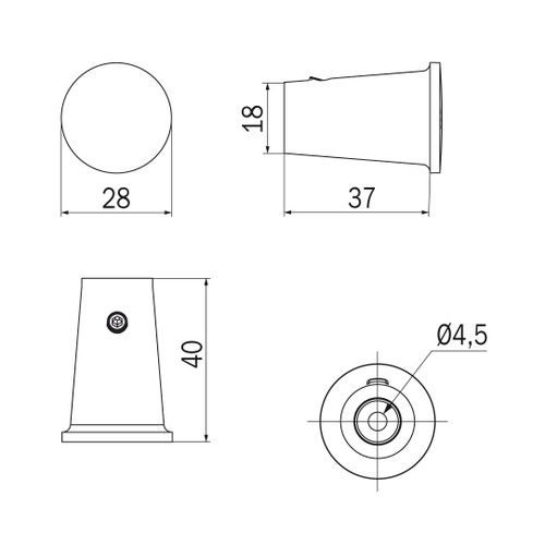 Immagine di Inda EGO appendiabiti, finitura cromo A1320ACR