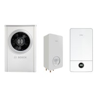 Immagine di Bosch Hybrid Excellence Sistema ibrido composto da pompa di calore con unità interna CSH7000i AW 7 OR e caldaia a condensazione SOLO riscaldamento GC7000i W 24 per riscaldamento e raffrescamento 7735210073