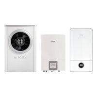 Immagine di Bosch Hybrid Excellence Sistema ibrido composto da pompa di calore con unità interna Compress 7000i AW 13s - B e caldaia a condensazione SOLO riscaldamento GC7000i W 24 per riscaldamento e raffrescamento 7735210075