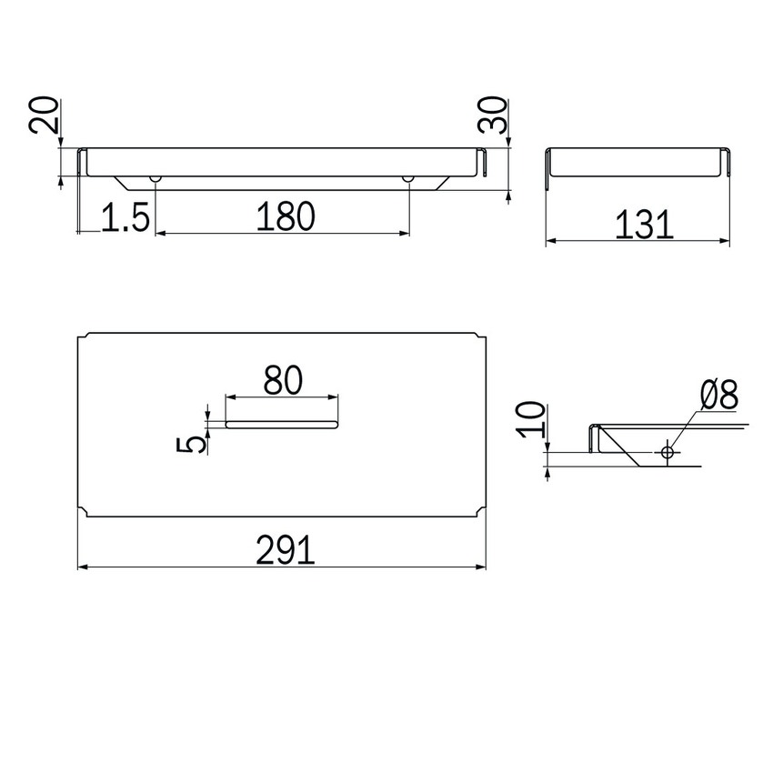 Immagine di Inda GEALUNA cestino con foro, finitura cromo A1051BCR