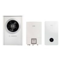 Immagine di Bosch Hybrid Optimum Sistema ibrido composto da pompa di calore con unità interna Compress 7000i AW 13s - B e caldaia a condensazione compatta combinata GC2300W 24/30 C per riscaldamento, raffrescamento e ACS 7735210079