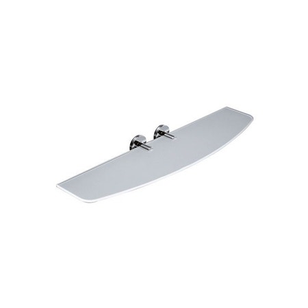 Immagine di Inda TOUCH mensola in cristallo satinato temperato con supporti, finitura cromo A46080CR21