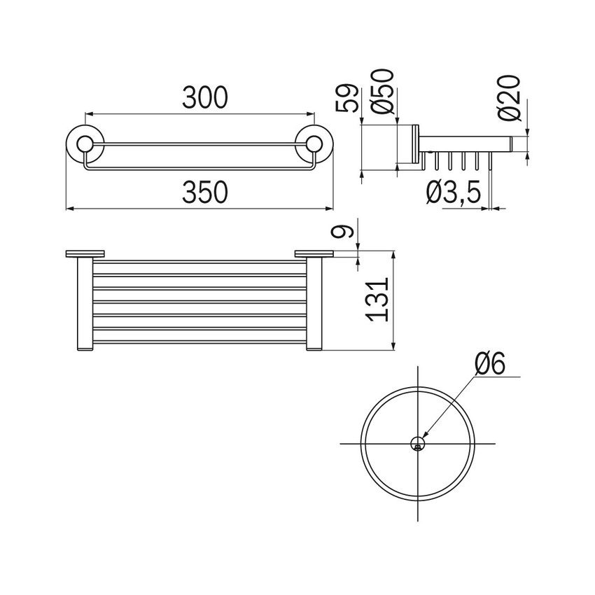 Immagine di Inda TOUCH cestino, finitura cromo A46510CR