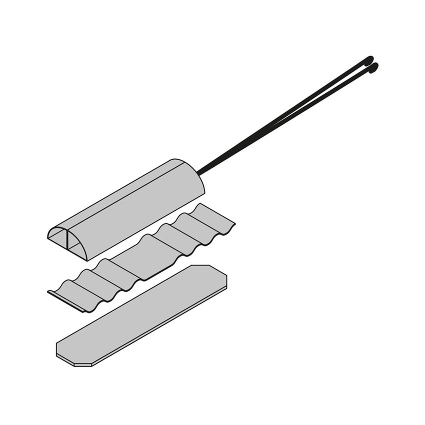 Immagine di Bosch ASU Kit spessori per pozzetto bollitore Ø 19 mm, per perfetta aderenza del sensore SF3 5991382