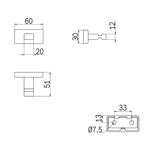 Immagine di Inda LEA appendiabiti, finitura cromo A1820ACR
