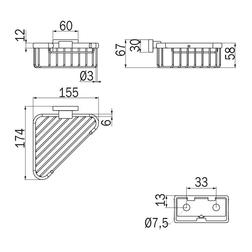 Immagine di Inda LEA angolare, finitura cromo A18310CR