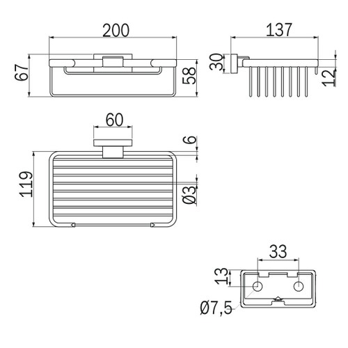 Immagine di Inda LEA cestino, finitura cromo A18510CR