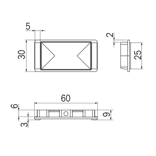 Immagine di Inda LEA kit fissaggio con colla, opzionale, finitura cromo R1800N001