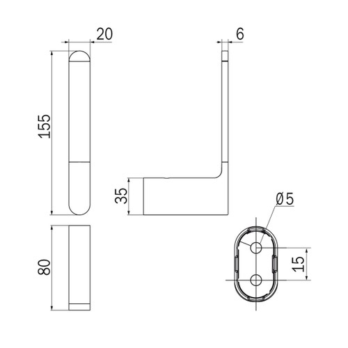 Immagine di Inda MITO portarotolo di scorta, finitura cromo A2028ACR