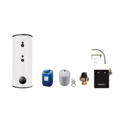 Immagine di Bosch Kit bollitore a circolazione forzata con bollitore bivalente BWPS 300, per pompe di calore 7735246040