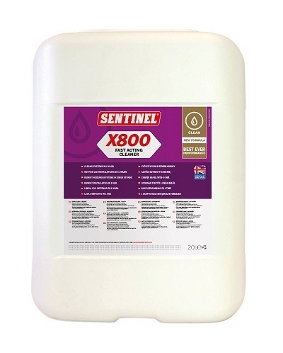 Immagine di Sentinel X800 Pulitore Ultra, rimuove rapidamente i detriti della corrosione e i depositi di calcare, da tutti i tipi di impianto di riscaldamento, 20 litri X800L-20L-EXP
