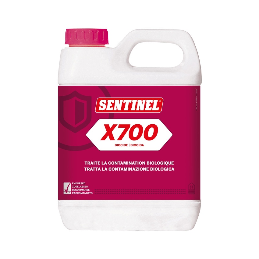 Immagine di Sentinel X700 Biocida, previene la contaminazione biologica negli impianti di riscaldamento a pannelli radianti, 1 litro X700L-12X1L-EXPB