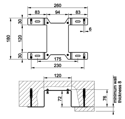 Immagine di Gessi Set di fissaggio per parte incasso 09269 / 38269 01715#031