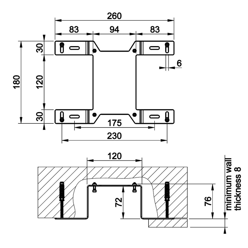 Immagine di Gessi Set di fissaggio per parte incasso 09269 / 38269 01715#031