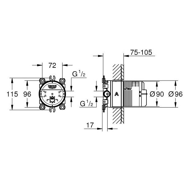 Immagine di Grohe Corpo incasso universale 26483000