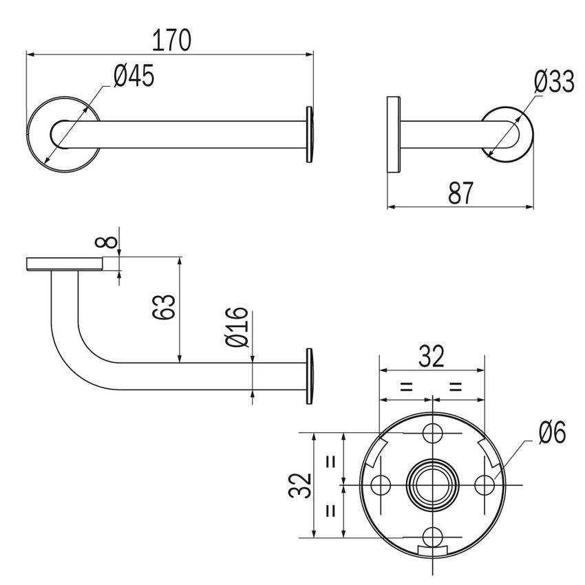 Immagine di Inda ONE portarotolo, finitura cromo A24250CR
