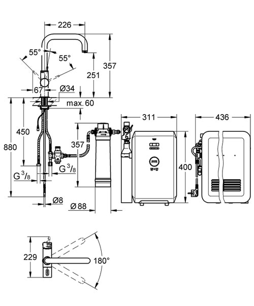 Miscelatore monocomando per lavello