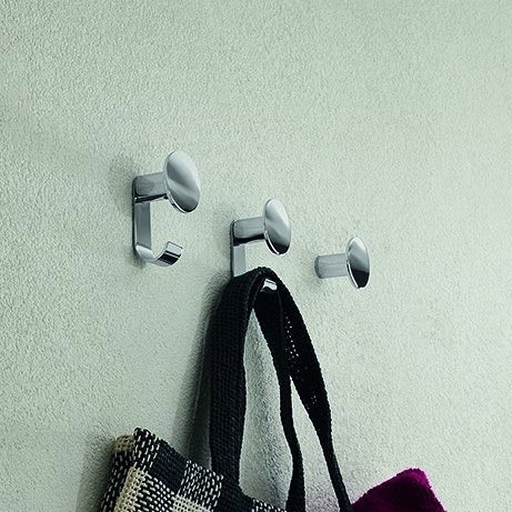 Immagine di Inda ONE appendiabiti doppio, finitura cromo AV120BCR