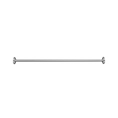 Immagine di Inda HOTELLERIE tubo per doccia in ottone L.100cm, con due attacchi a parete, diametro 2 cm, finitura cromo A0148ECR