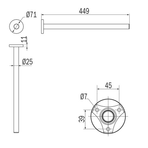 Immagine di Inda HOTELLERIE portasalviette, finitura cromo A0415ACR