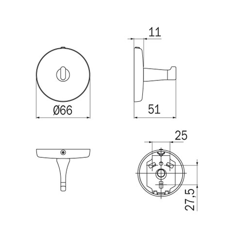 Immagine di Inda HOTELLERIE appendiabiti, finitura cromo A04200CR