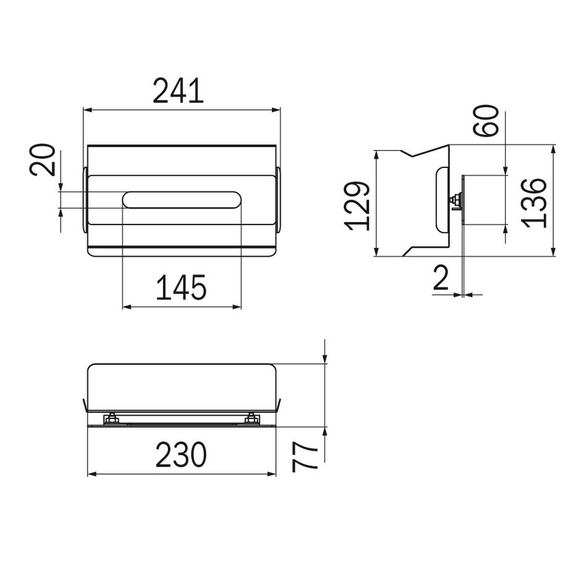 Ideal Standard A9133MY IOM porta Kleenex cromato da inserire a muro,  finitura acciaio inossidabile
