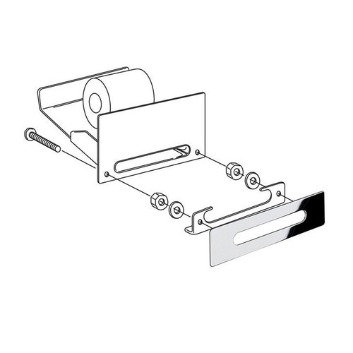 Immagine di Inda HOTELLERIE portarotolo ad incasso, per base portalavabo, finitura cromo A04270CR