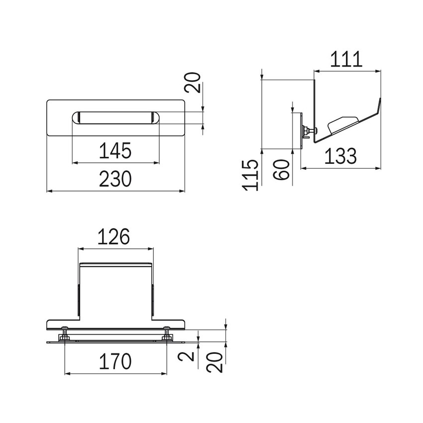 Immagine di Inda HOTELLERIE portarotolo ad incasso, per base portalavabo, finitura cromo A04270CR