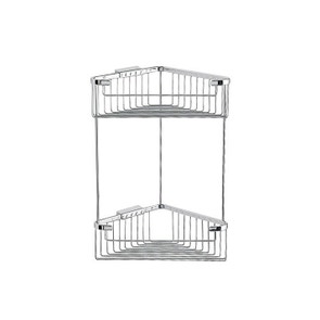 Immagine di Inda Cestino angolare doppio H.39 cm, finitura cromo AV032ACR