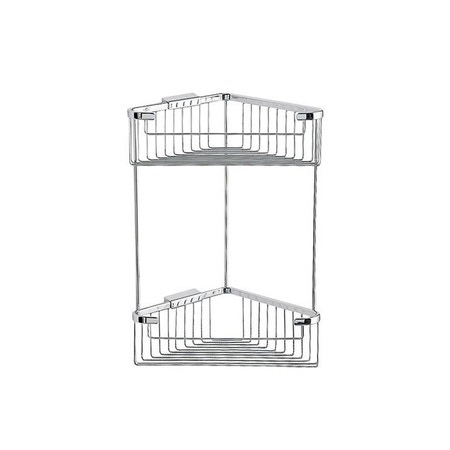 Immagine di Inda Cestino angolare doppio H.39 cm, finitura cromo AV032ACR
