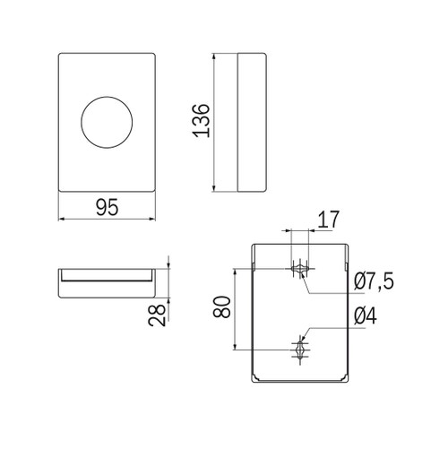 Immagine di Inda HOTELLERIE distributore di sacchetti igenici in ABS, finitura cromo AV042ACR