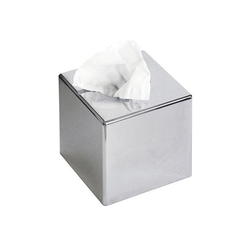 Immagine di Inda HOTELLERIE portakleenex da appoggio in ABS, finitura cromo AV071ZCR