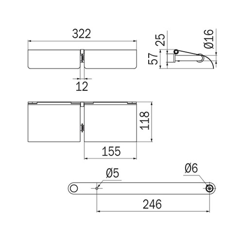 Immagine di Inda HOTELLERIE portarotolo doppio con coperchio, finitura cromo AV426ECR