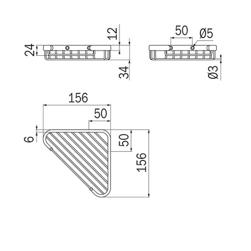 Immagine di Inda Angolare P.16 cm, finitura cromo A04490CR