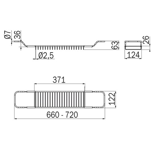 Immagine di Inda Cestino per vasca, finitura cromo A05410CR