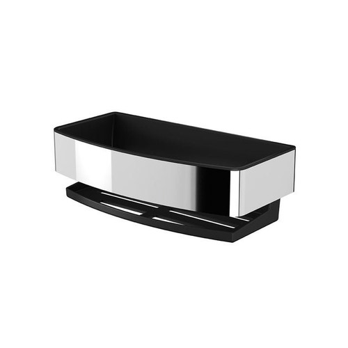 Immagine di Inda Cestino con bacinella antibatterica estraibile, bacinella antiscivolo e anti-UV, colore nero finitura opaco AV251AAL08