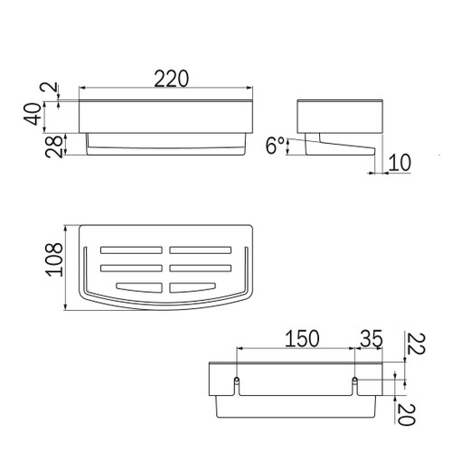 Immagine di Inda Cestino con bacinella antibatterica estraibile, bacinella antiscivolo e anti-UV, colore nero finitura opaco AV251AAL08
